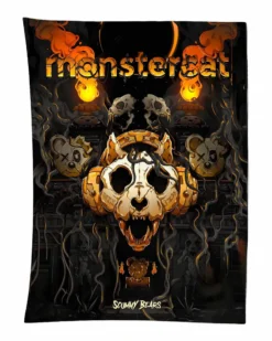 TAPESTRIES MONSTERCAT X SCUMMY BEARS - CIVILIZATIONS - TAPESTRY