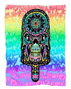 Scummy Bears POPSISKULLS - UNICORN TWIST - BLANKET ACCESSORIES