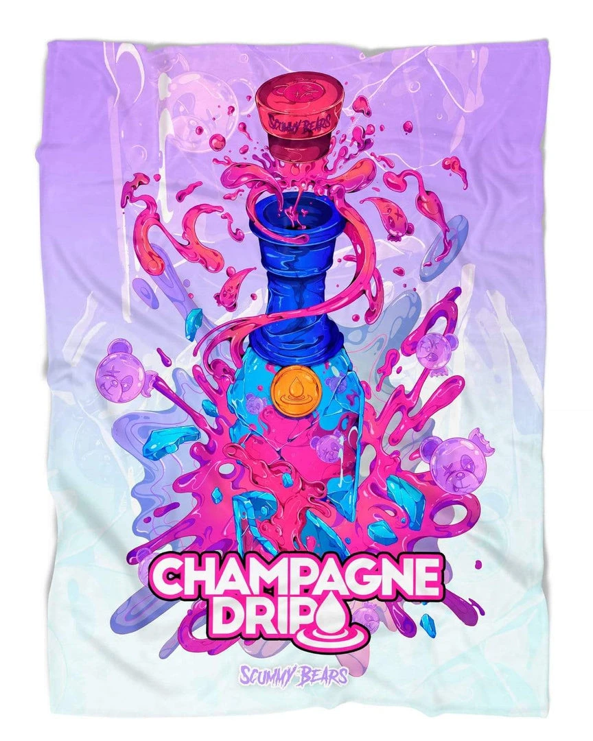 CHAMPAGNE DRIP X SCUMMY BEARS - BOTTLE DROP (DAY CLUB) - BLANKET 3 CHAMPAGNE DRIP X SCUMMY BEARS - BOTTLE DROP (DAY CLUB) - BLANKET