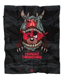 ACCESSORIES MIDNIGHT TYRANNOSAURUS X SCUMMY BEARS - BONEYARD - BLANKET