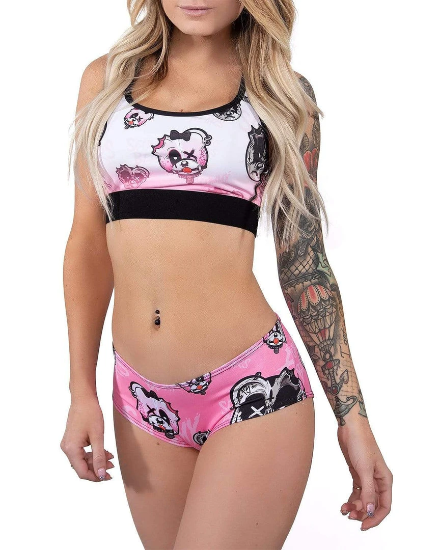 Scummy Bears BONDAGE BEARS (GOTH AF) - BOOTY SHORTS (BABYDOLL PINK) 3 Scummy Bears BONDAGE BEARS (GOTH AF) - BOOTY SHORTS (BABYDOLL PINK)