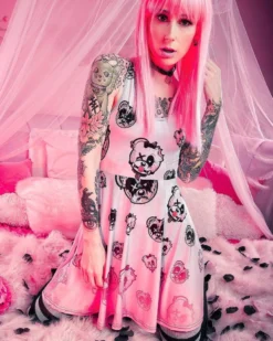 Scummy Bears CLOTHES AND STUFF BONDAGE BEARS (GOTH AF) - DRESS (BABYDOLL PINK) 7 Scummy Bears CLOTHES AND STUFF BONDAGE BEARS (GOTH AF) - DRESS (BABYDOLL PINK)