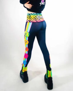 BOTTOMS & LEGGINGS COM3T X SCUMMY BEARS - SPACE KANDI - HIGH WAISTED LEGGINGS