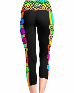 BOTTOMS & LEGGINGS COM3T X SCUMMY BEARS - SPACE KANDI - HIGH WAISTED LEGGINGS