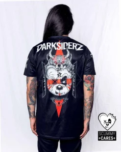SCUMMY CARES DARKSIDERZ X SCUMMY BEARS - DARK VISIONZ - LONG TEE (STREET CUT)