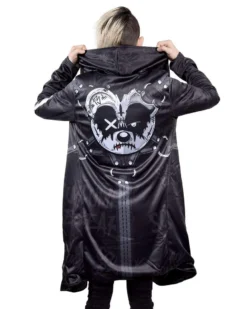 Scummy Bears GOTH BEAR (GOTH AF) - CLOAK (BLACK) CLOTHES AND STUFF