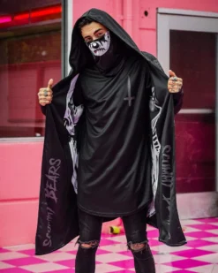 Scummy Bears GOTH BEAR (GOTH AF) - CLOAK (BLACK) CLOTHES AND STUFF 13 Scummy Bears GOTH BEAR (GOTH AF) - CLOAK (BLACK) CLOTHES AND STUFF