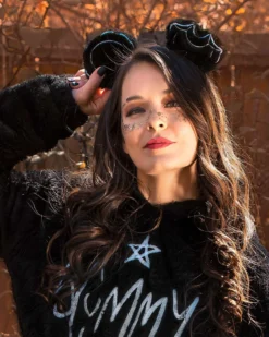 Scummy Bears SCUMMY EARS HEADBAND - FUZZY THINGZZ (BLACK)