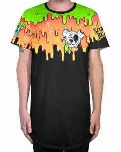 LIQUID STRANGER X SCUMMY BEARS - LAVA - LONG TEE