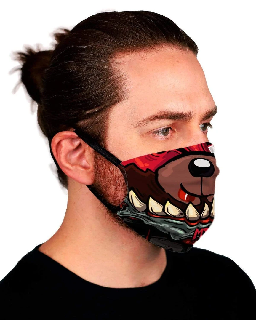 MIDNIGHT TYRANNOSAURUS X SCUMMY BEARS - FACE MASK ACCESSORIES 4 MIDNIGHT TYRANNOSAURUS X SCUMMY BEARS - FACE MASK ACCESSORIES