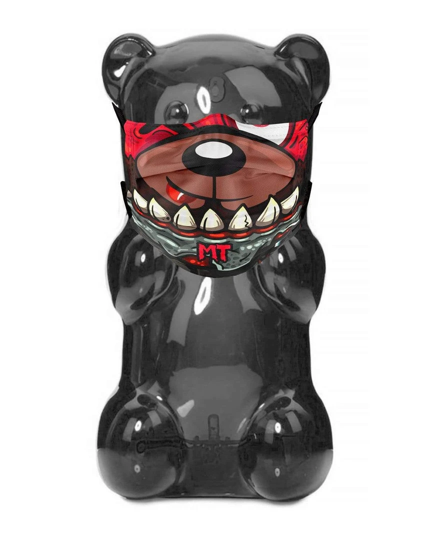 MIDNIGHT TYRANNOSAURUS X SCUMMY BEARS - FACE MASK ACCESSORIES 3 MIDNIGHT TYRANNOSAURUS X SCUMMY BEARS - FACE MASK ACCESSORIES