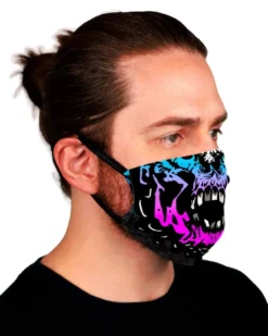 Scummy Bears ACCESSORIES SCUMMY CARES - BLOODY RAINBOW - FACE MASK