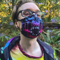 Scummy Bears ACCESSORIES SCUMMY CARES - BLOODY RAINBOW - FACE MASK