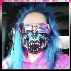 Scummy Bears ACCESSORIES SCUMMY CARES - BLOODY RAINBOW - FACE MASK