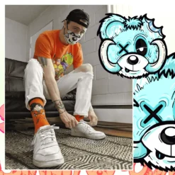 WOOLI X SCUMMY BEARS - CHILL OUT - FACE MASK ACCESSORIES
