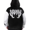 Scummy Bears CLOTHES AND STUFF FUZZY THINGZZ - OVERSIZED HIBERNATION JACKET (BLACK/WHITE)