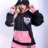 Scummy Bears GOTH AF - BRATTY BEAR - TWO-TONE HOODIE CLOTHES AND STUFF