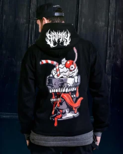 Scummy Bears CLOTHES AND STUFF OISHI - MANIC MILKSHAKE - TWO-TONE HOODIE