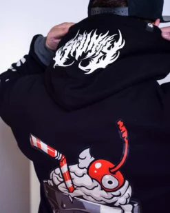 Scummy Bears CLOTHES AND STUFF OISHI - MANIC MILKSHAKE - TWO-TONE HOODIE