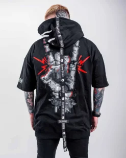 SULLIVAN KING X SCUMMY BEARS - SPINE COLLECTOR - SHORT SLEEVE TECH HOODIE CLOTHES AND STUFF
