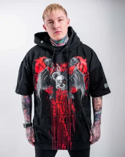 SULLIVAN KING X SCUMMY BEARS - SPINE COLLECTOR - SHORT SLEEVE TECH HOODIE CLOTHES AND STUFF