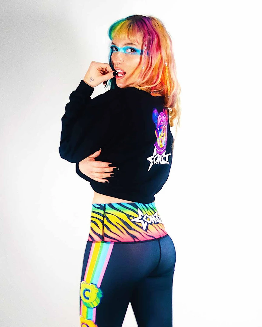 COM3T X SCUMMY BEARS - SPACE KANDI - CROP SWEATSHIRT TOPS 6 COM3T X SCUMMY BEARS - SPACE KANDI - CROP SWEATSHIRT TOPS