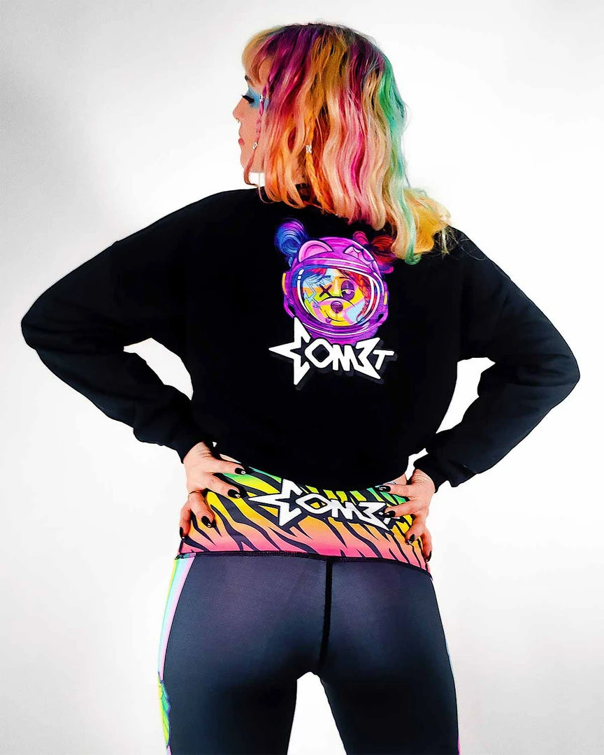 COM3T X SCUMMY BEARS - SPACE KANDI - CROP SWEATSHIRT TOPS 3 COM3T X SCUMMY BEARS - SPACE KANDI - CROP SWEATSHIRT TOPS