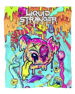 ACCESSORIES LIQUID STRANGER X SCUMMY BEARS - WEIRD & WONDERFUL - SOFT AF BLANKET