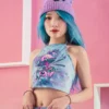 Scummy Bears OISHI - TWISTED TONKOTSU - TIE DYE CROP TOP 1 Scummy Bears OISHI - TWISTED TONKOTSU - TIE DYE CROP TOP