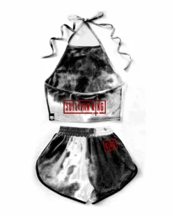 SULLIVAN KING X SCUMMY BEARS - SPINE COLLECTOR - TIE DYE CROP TOP CLOTHES AND STUFF