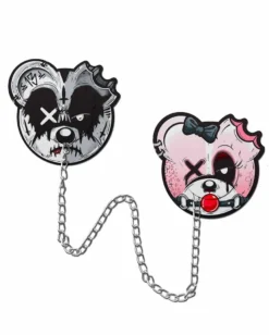 Scummy Bears FESTIVAL LOOKS BONDAGE BEARS (GOTH AF - W/ CHAIN) - PASTIES