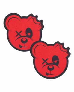 CLOTHES AND STUFF SCUMMY BEARS PASTEASE (RED GLITTER)