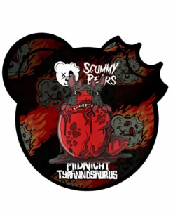 MIDNIGHT TYRANNOSAURUS X SCUMMY BEARS - EGGCELLENT - PVC PIN ACCESSORIES