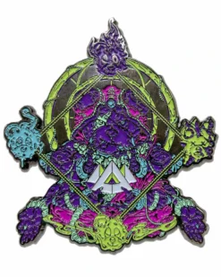 WAKAAN X SCUMMY BEARS - ANCIENT ALIENS - 3.5" DARK SILVER PIN 7 WAKAAN X SCUMMY BEARS - ANCIENT ALIENS - 3.5