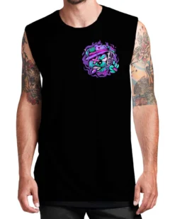 T-SHIRTS & TANKS POINT.BLANK X SCUMMY BEARS - HEADSHOT MUSCLE TEE