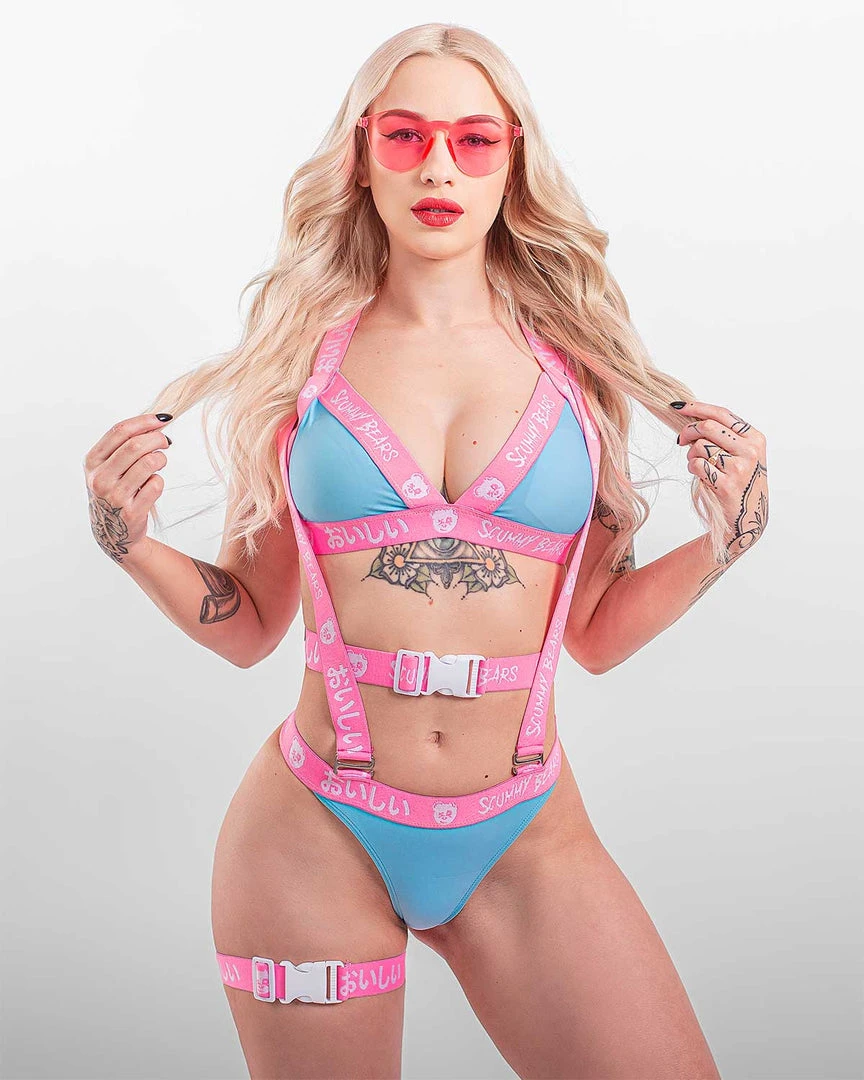 Scummy Bears OISHI - TECH BIKINI TOP (BLUE/PINK) 5 Scummy Bears OISHI - TECH BIKINI TOP (BLUE/PINK)