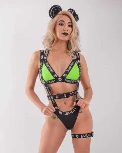 Scummy Bears OISHI - TECH BIKINI TOP (GREEN/BLACK) TOPS 9 Scummy Bears OISHI - TECH BIKINI TOP (GREEN/BLACK) TOPS