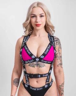 Scummy Bears TOPS OISHI - TECH BIKINI TOP (PINK/BLACK)