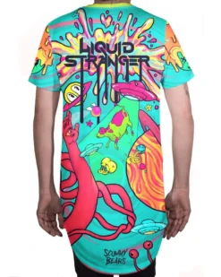 CLOTHES AND STUFF LIQUID STRANGER X SCUMMY BEARS - WEIRD & WONDERFUL - LONG TEE