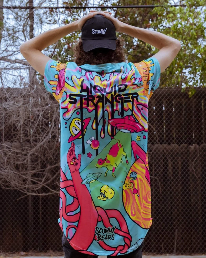 CLOTHES AND STUFF LIQUID STRANGER X SCUMMY BEARS - WEIRD & WONDERFUL - LONG TEE 6 CLOTHES AND STUFF LIQUID STRANGER X SCUMMY BEARS - WEIRD & WONDERFUL - LONG TEE