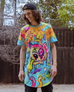 CLOTHES AND STUFF LIQUID STRANGER X SCUMMY BEARS - WEIRD & WONDERFUL - LONG TEE 10 CLOTHES AND STUFF LIQUID STRANGER X SCUMMY BEARS - WEIRD & WONDERFUL - LONG TEE