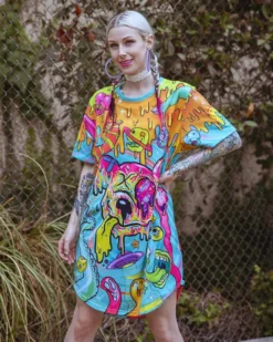 CLOTHES AND STUFF LIQUID STRANGER X SCUMMY BEARS - WEIRD & WONDERFUL - LONG TEE 12 CLOTHES AND STUFF LIQUID STRANGER X SCUMMY BEARS - WEIRD & WONDERFUL - LONG TEE