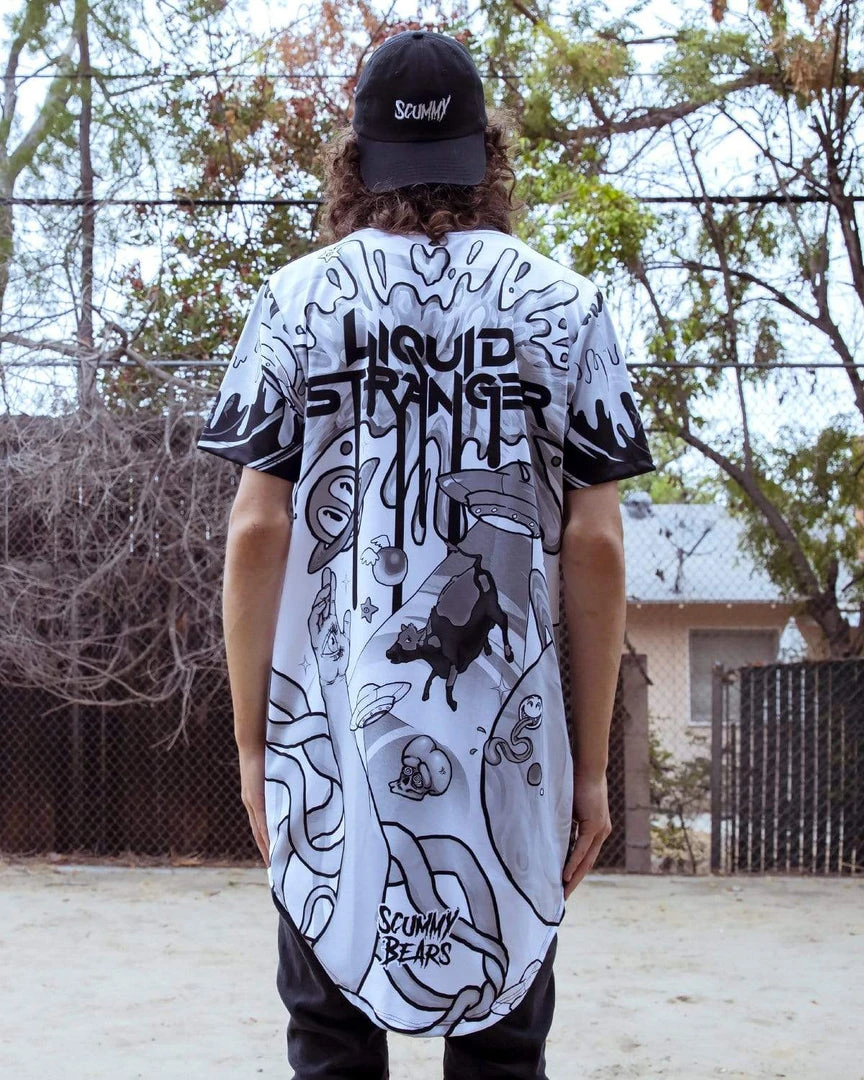 LIQUID STRANGER X SCUMMY BEARS - WEIRD & WONDERFUL (NIGHT) - LONG TEE 7 LIQUID STRANGER X SCUMMY BEARS - WEIRD & WONDERFUL (NIGHT) - LONG TEE