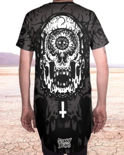 Scummy Bears POPSISKULLS - BLOODY GREY - LONG TEE CLOTHES AND STUFF