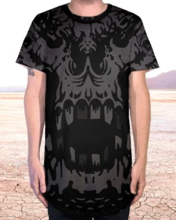 Scummy Bears POPSISKULLS - BLOODY GREY - LONG TEE CLOTHES AND STUFF