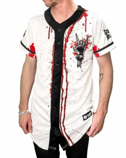 SULLIVAN KING X SCUMMY BEARS - SPINE COLLECTOR (WHITE) - BASEBALL JERSEY