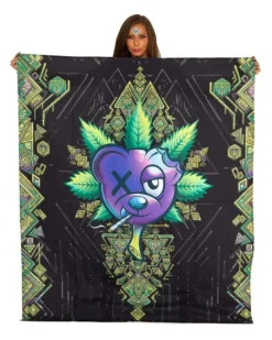 Scummy Bears MI+U - IVY BEAR (OG GREEN )- TAPESTRY