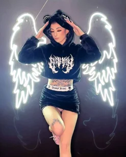 Scummy Bears FUZZY THINGZZ MINI SKIRT (BLACK)