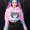 Scummy Bears OISHI - BEAR METAL - FUZZY THINGZZ CROP HOODIE (BLUNICORN)