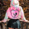 Scummy Bears SCUMMY DOODLE - FUZZY THINGZZ CROP HOODIE (UNICORN)
